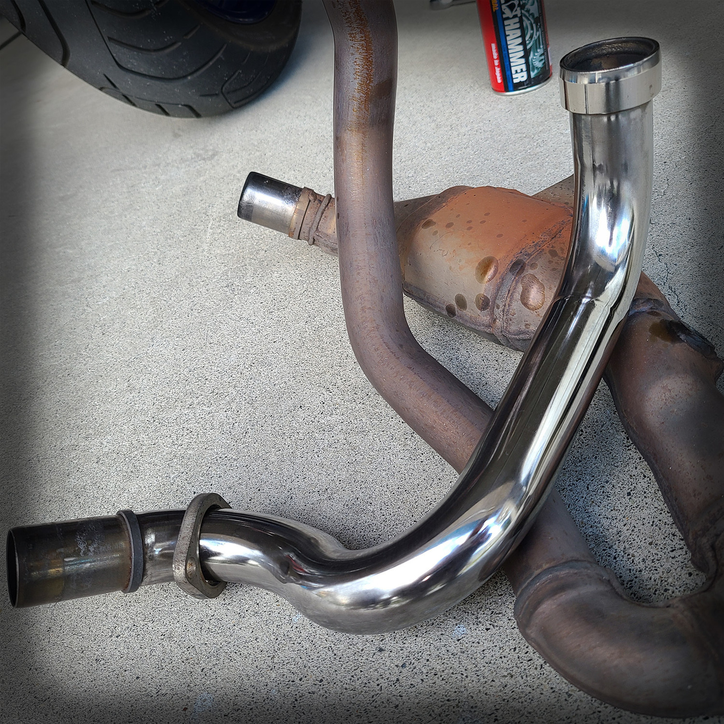 SUZUKI SV650 マフラー レストア